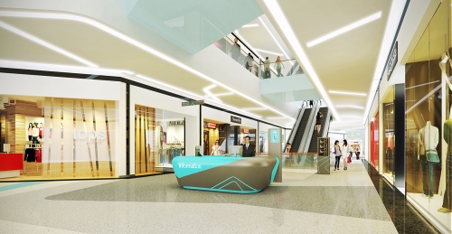 3D Rendering of Century City Mall Concierge